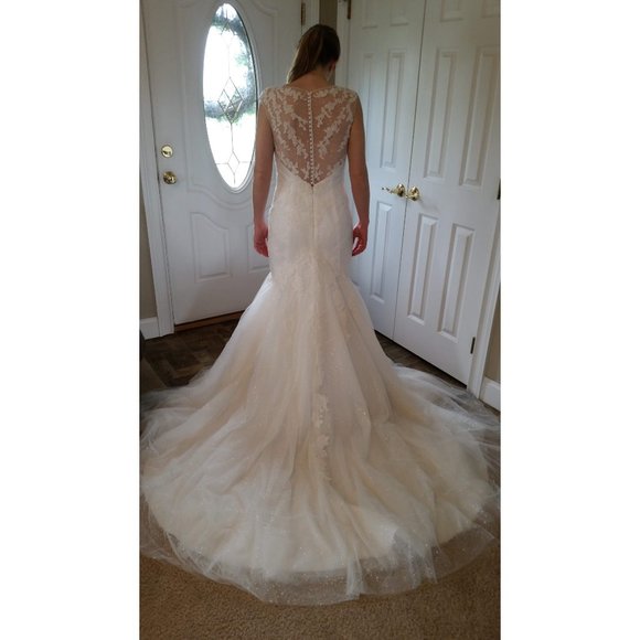 Pronovias Dresses & Skirts - Pronovias Lanice Wedding Dress / size 8 / ivory